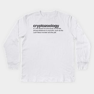 Cryptozoology Kids Long Sleeve T-Shirt